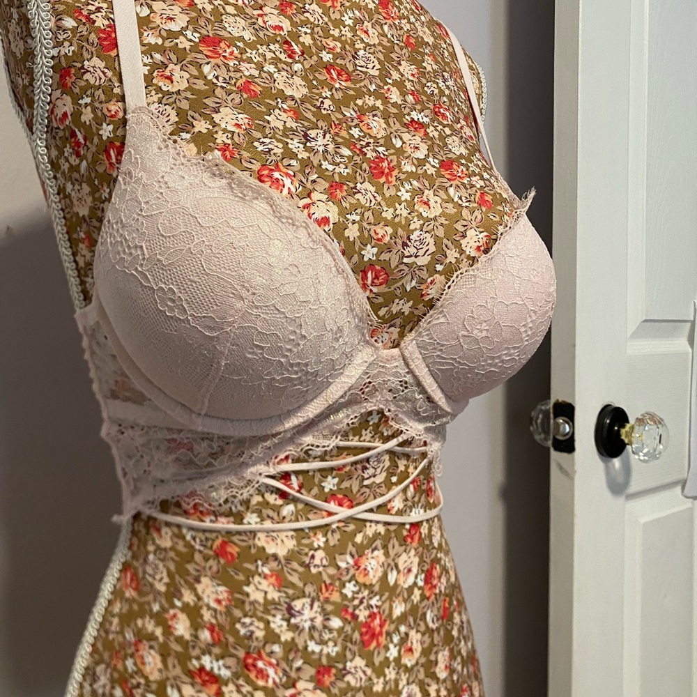 La Senze Lace in Ballet Pink - adds 2 cups sizes.